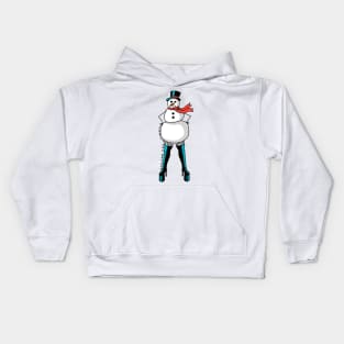 Frosty the Hoe-man Kids Hoodie